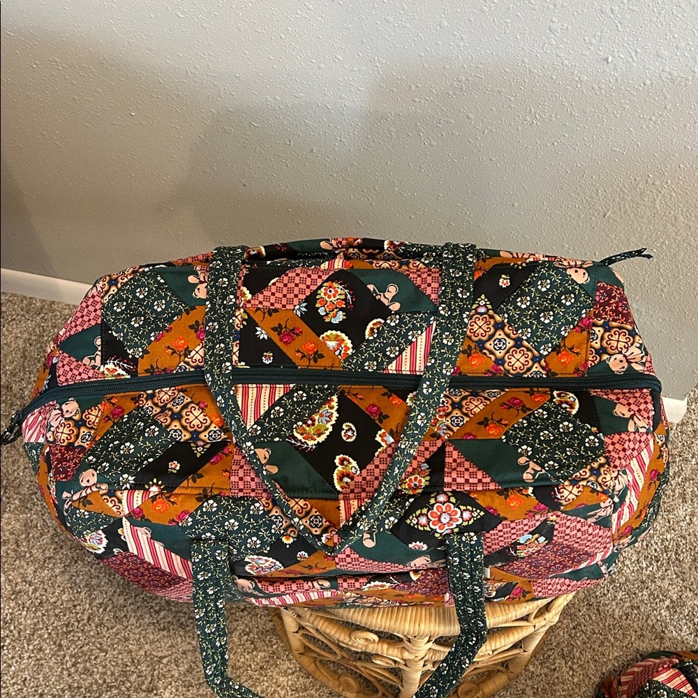 Vera Bradley X Anthropologie Weekender Bag Set of 3 Quilted Patchwork - Picture 7 of 11